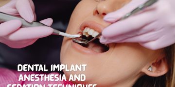 Patient undergoing dental implant procedure with anesthesia and sedation techniques at Elite Dental & Implant Clinic.